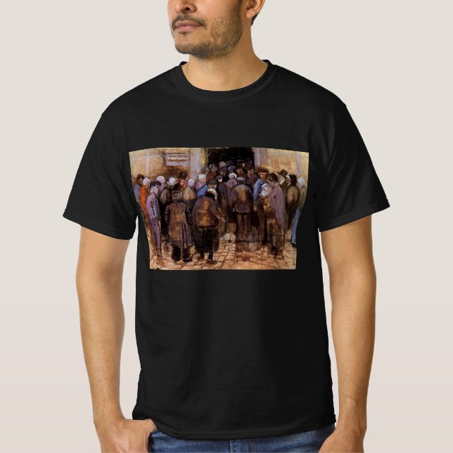 De fattiga och pengar av Vincent van Gogh Tee (Framsida)