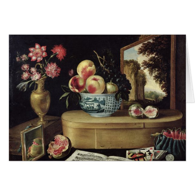 De fem avkänningarna, 1638 hälsningskort (Framsidan Horizontal)