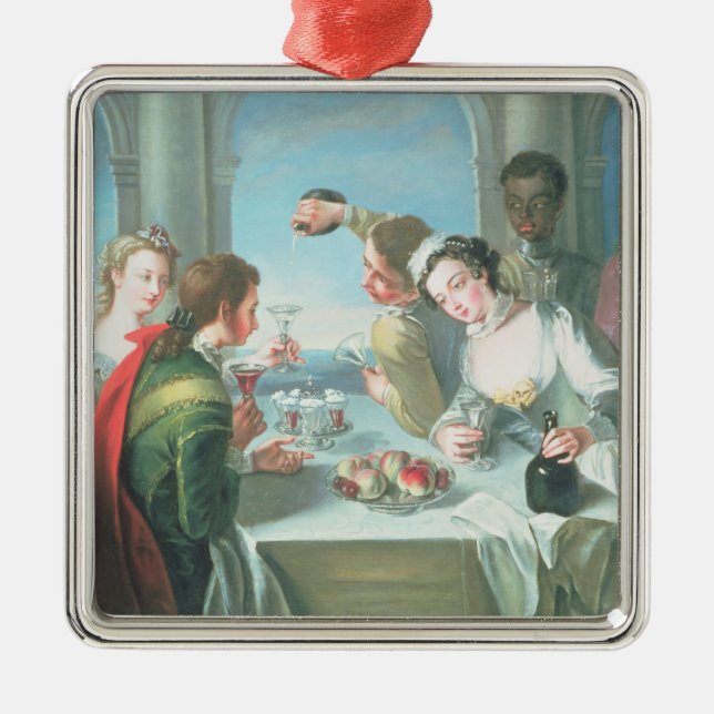 De fem avkänningarna julgransprydnad metall (Framsidan)