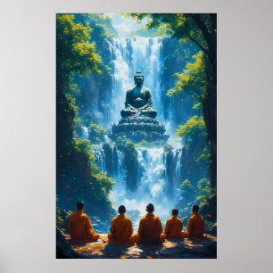 De fem munkarnas serenitet poster