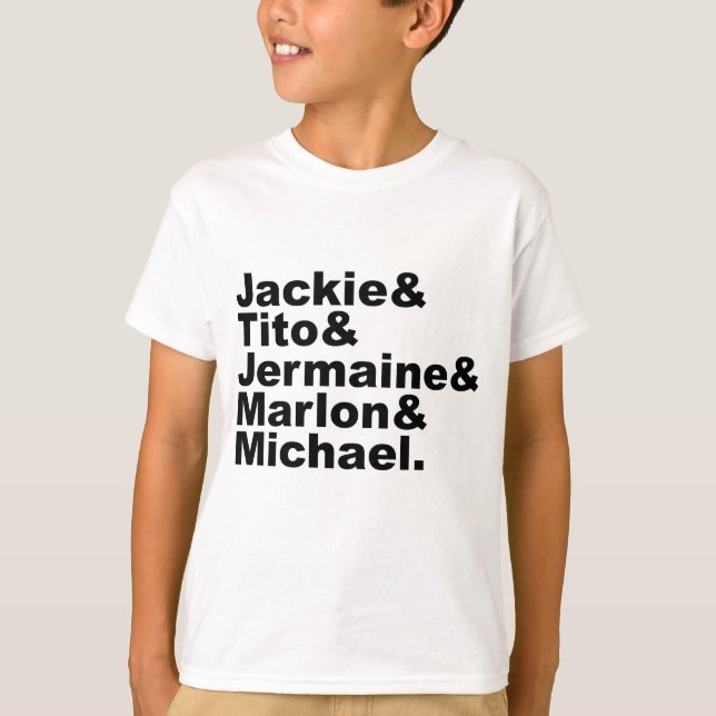 De fem sångande bröderna från Gary, Indiana T Shirt (Framsida)