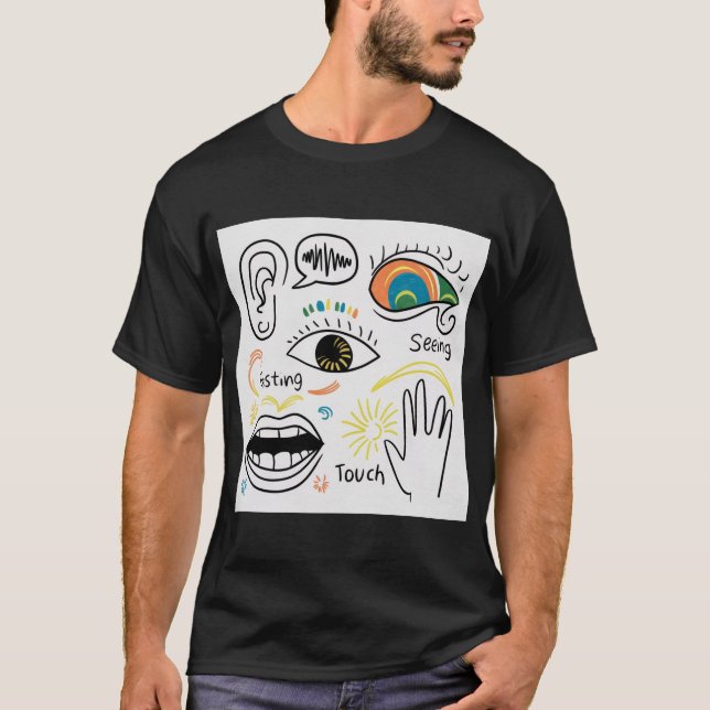 De fem sinnena t shirt (Framsida)