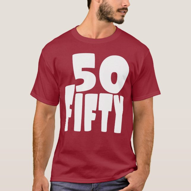 De fem stora och femtio åren gamla tee shirt (Framsida)