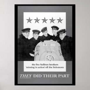 De fem Sullivanbröderna "missing_Krig image" Poster