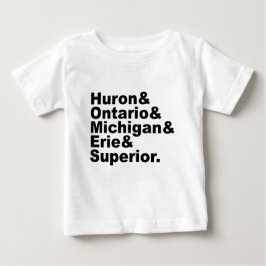De fem Underbara Sjöar | Huron Ontario Michigan Er Tee Shirt