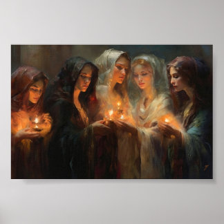 De fem Wise Virgins Poster