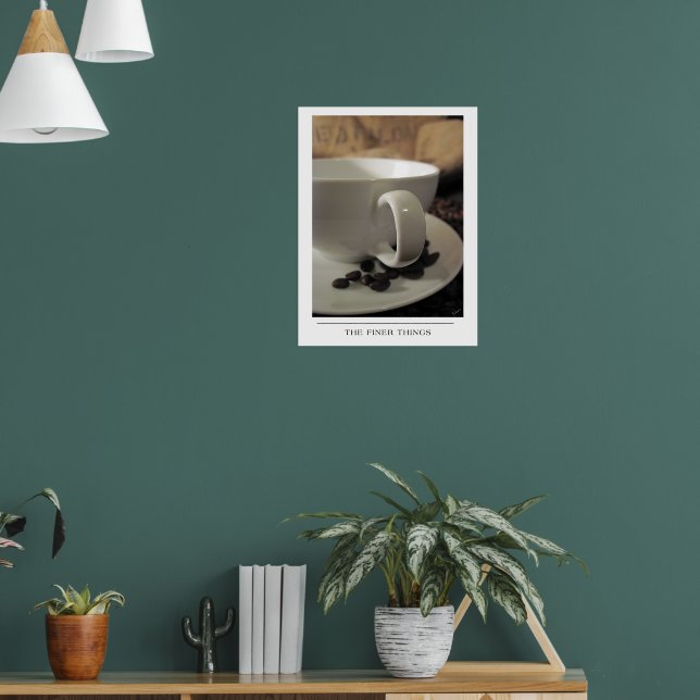 De finare sakerna - Skicka kaffekonst Poster (Vardagsrum 1)