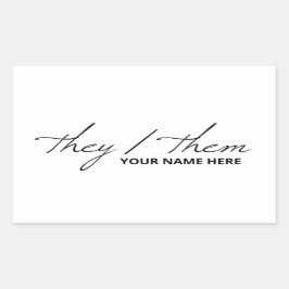 De finns i skript Teckensnitt Vita Mugg Rektangulärt Klistermärke