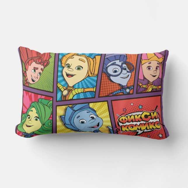 De Fixies | Fixie tecknaderna - de Fixie ungarna Lumbarkudde (Framsida)