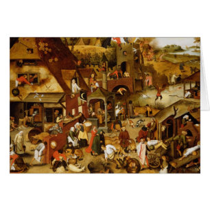 De Flemish proverbsna Hälsningskort