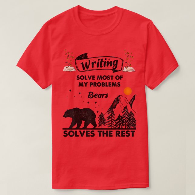De flesta av mina problem löses med skrivlösning t shirt (Design framsida)