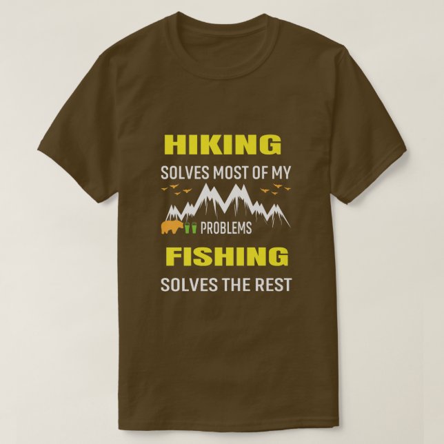 De flesta av mina problem med fisket löser  t shirt (Design framsida)
