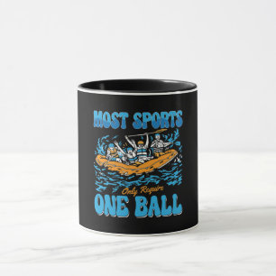 De flesta idrottarna Kayak Paddling Canoe Paddle Mugg
