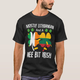 De flesta litauiska och en bit irländska St Patric T Shirt