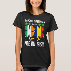 De flesta rumänska och en bit irländska St Patrick T Shirt