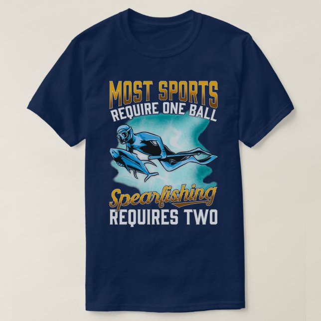 De flesta sportar kräver ett Boll-högtalarfiske T Shirt (Design framsida)