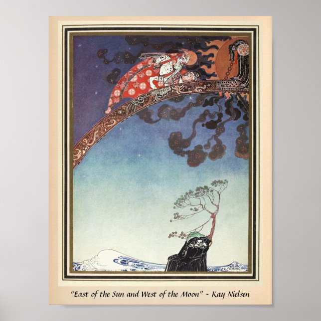 De flög bort från Castle Kay Nielsen Poster (Framsidan)