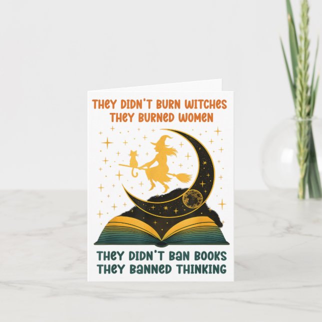 De förbjöd inte böcker, de förbjöd tänkande _1  kort (Framsida)