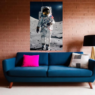 De första kvinnorna i måne AI Art Poster