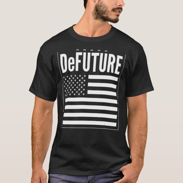 De framtida Ron Desantis Florida American Flagga T Shirt (Framsida)