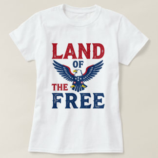 De frias land – Vitryggad havsörn Patriotisk T Shirt