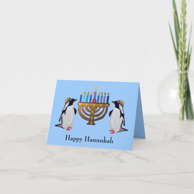 De fryste valda Hannukah korten Kort (Framsida)