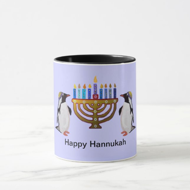 De fryste valda Hannukah muggarna Mugg (Center)