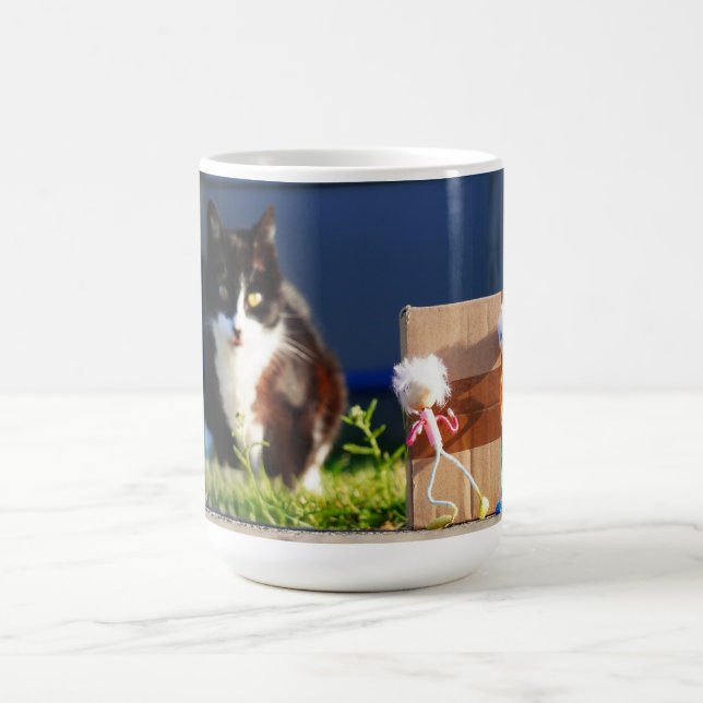 De Fubby's verstoppertje spelen met Kat Ping. Kaffemugg (Center)