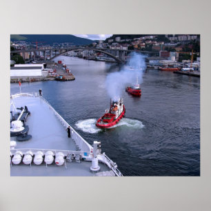 De funktionsdugliga bogserbåtarna av Bergen Poster