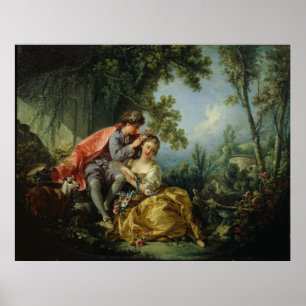 De fyra århundradena Vår - François Boucher Poster