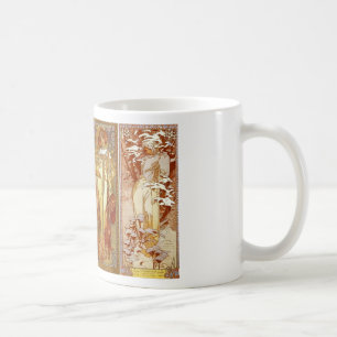 De fyra årstiderna Art Nourveau Kaffemugg