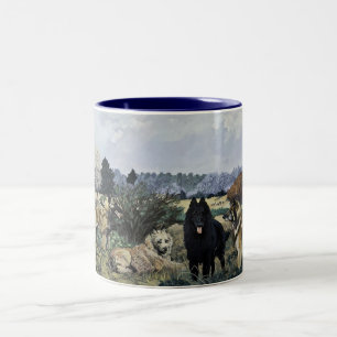 De fyra belgarna 15oz. Kaffemugg