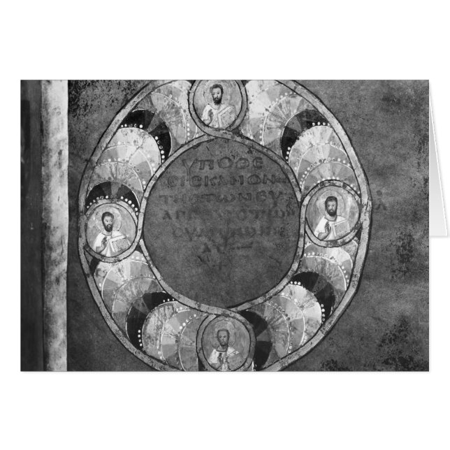 De fyra evangelistsna hälsningskort (Framsidan Horizontal)