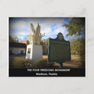 DE FYRA FRIHETERNA MONUMENT - MADISON, FL VYKORT