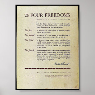 De fyra friheterna poster