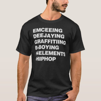 De fyra inslagen av hip hop tröja