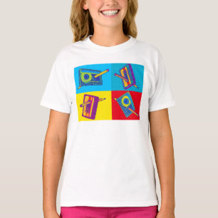 De fyra kassettbanden på 60-talet uppfyller 80-tal t shirt