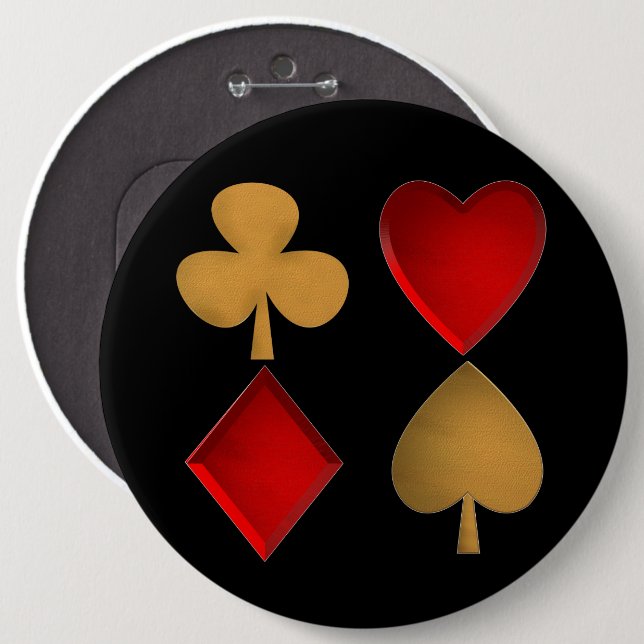 De fyra kostym knapp (Framsida & baksida)