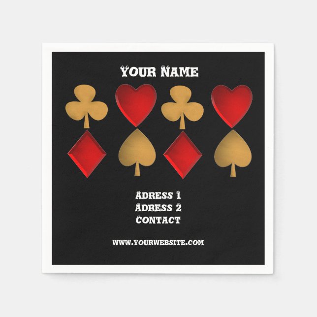 De fyra kostym,Personligen Pappersservett (Framsidan)