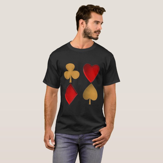 De fyra kostymerna t-shirt (Hel framsida)