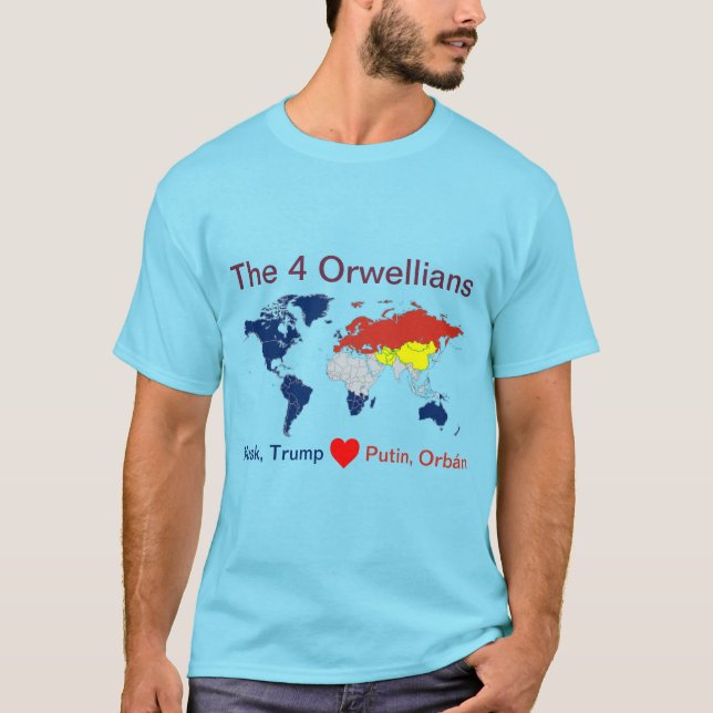 De fyra orwellerna T-Shirt (Framsida)