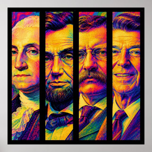 De fyra presidenterna  poster (Framsidan)