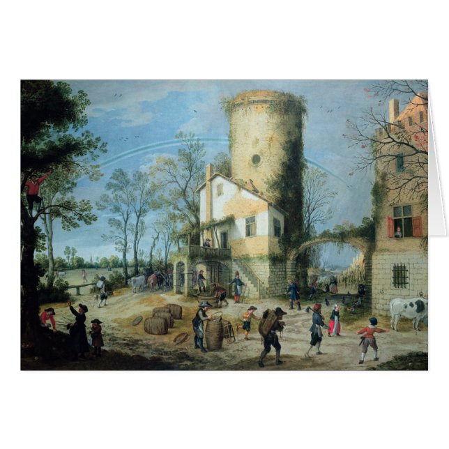 De fyra säsongerna: Höst Hälsningskort (Framsidan Horizontal)