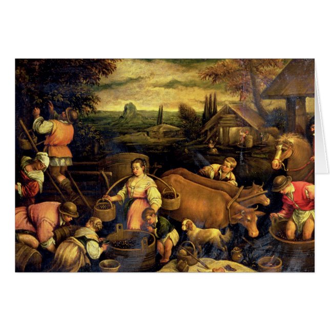 De fyra säsongerna: Höst Hälsningskort (Framsidan Horizontal)