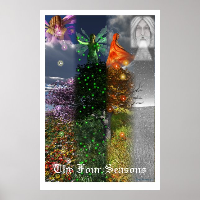 De fyra säsongerna poster (Framsidan)