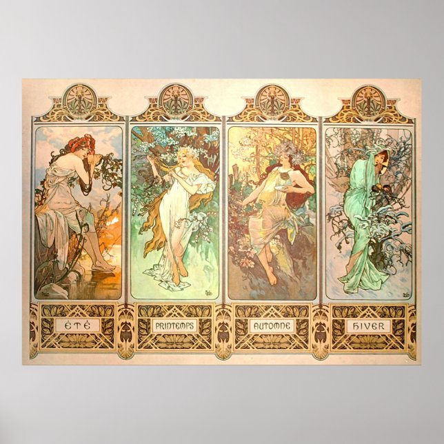 De fyra säsongerna poster (Framsidan)