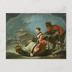 De fyra säsongerna: Vinter av François Boucher Helg Vykort