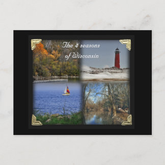De fyra säsongerna Wisconsin Vykort