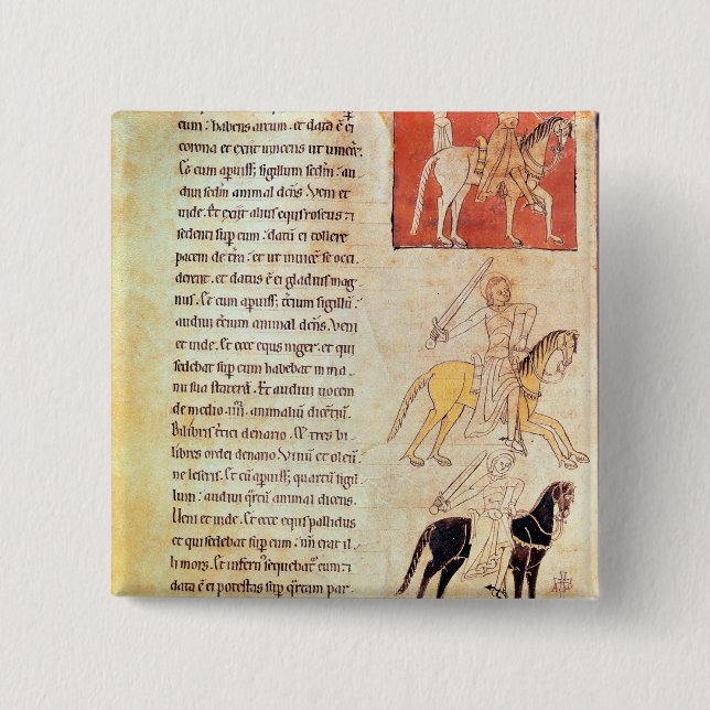 De fyra skicklig ryttare av apokalypset knapp (Framsida)