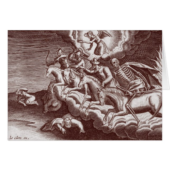 De fyra skicklig ryttare av apokalypset - kort (Framsidan Horizontal)